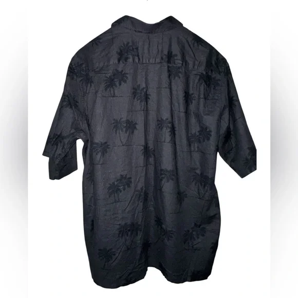Reyn Spooner MLB All-Star Game Hawaiian Shirt Black Palm Tree Aloha Mens Large - Picture 2 of 5